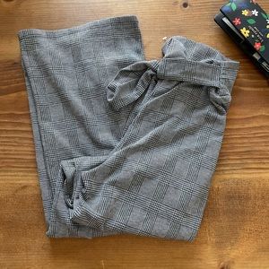 Windsor Plaid High Rise Wide Leg Pants